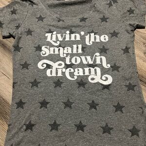 Code Bleu Gray Star Tee with Slogan